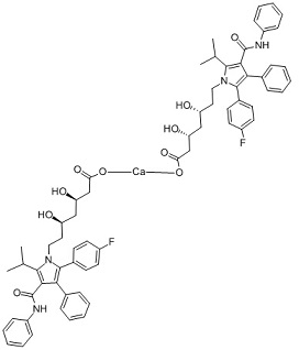 Atorvastatin calcium Chemical Structure