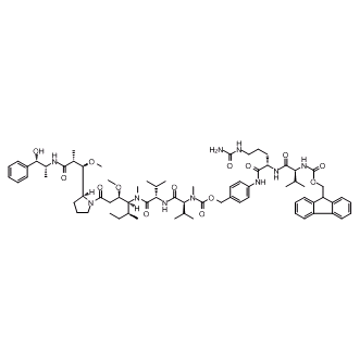 Fmoc-Val-Cit-PAB-MMAE Chemical Structure