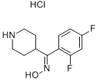 2,4-Difluorophenyl-(4-piperidinyl)methanone oxime hydrochloride Chemical Structure