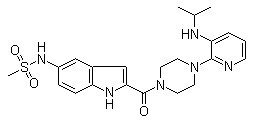 Delavirdine Chemical Structure