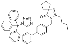 Triphenylmethyl Irbesartan Chemical Structure