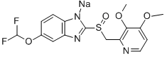 Pantoprazole sodium Chemical Structure