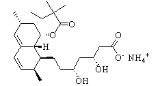 Simvastatin ammonium salt Chemical Structure