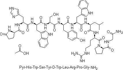 Triptorelin Acetate Chemical Structure