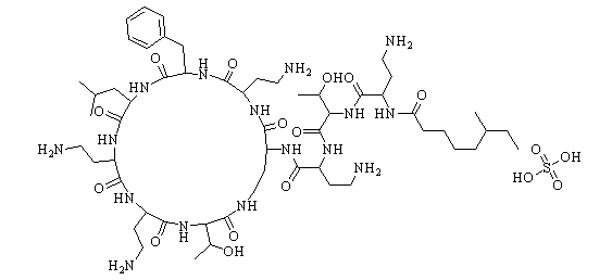 Polymyxin B sulfate Chemical Structure