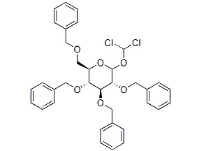 2,3,4,6-Tetra-O-benzyl-1-C-dichloromethyl-D-glucopyranose Chemical Structure
