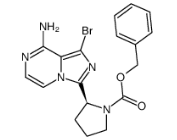 (S)-benzyl 2-(8-amino-1-bromoimidazo[1,5-a]pyrazin-3-yl)pyrrolidine-1-carboxylate Chemical Structure