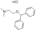 Diphenhydramine hydrochloride Chemical Structure