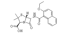 Nafcillin Chemical Structure