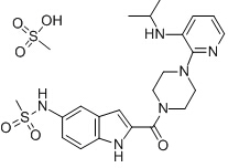 Delavirdine mesylate Chemical Structure