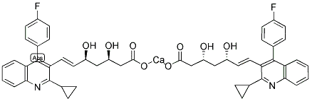 Pitavastatin calcium Chemical Structure
