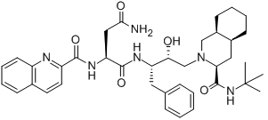 Saquinavir mesylate Chemical Structure