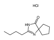 2-Butyl-1,3-Diazaspiro[4,4]Non-1-Ene-4-One Hydrochloride Chemical Structure