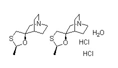 Cevimeline hydrochloride hemihydrate Chemical Structure