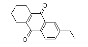 6-Ethyl-1,2,3,4-tetrahydroanthraquinone 结构式