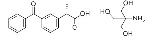 Dexketoprofen trometamol Chemical Structure