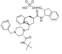 Indinavir sulfate 结构式