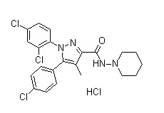 Rimonabant hydrochloride Chemical Structure