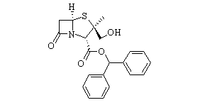 (2S,3R,5R)-benzhydryl 3-(hydroxymethyl)-3-methyl-7-oxo-4-thia-1-aza-bicyclo[3.2.0]heptane-2-carboxylate Chemical Structure