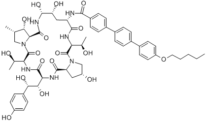 Anidulafungin Chemical Structure