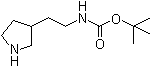 tert-butyl 2-(pyrrolidin-3-yl)ethylcarbamate Chemical Structure