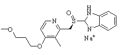 (R)-(+)-Rabeprazole sodium Chemical Structure