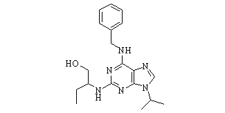 (+/-)-Roscovitine Chemical Structure