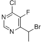 6-(1-Bromoethyl)-4-chloro-5-fluoropyrimidine Chemical Structure