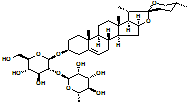 Prosapogenin A 结构式