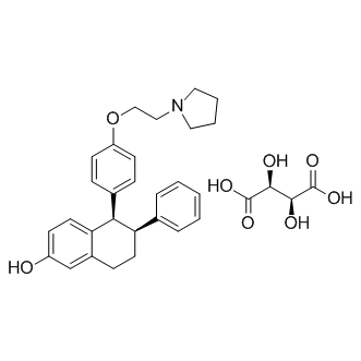 Lasofoxifene Tartrate Chemical Structure