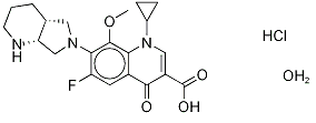 Moxifloxacin hydrochloride monohydrate Chemical Structure