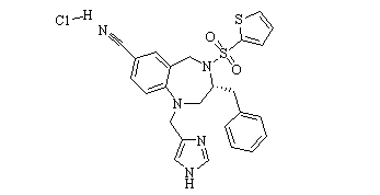 BMS-214662 hydrochloride 结构式