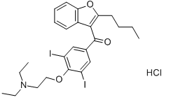 Amiodarone hydrochloride Chemical Structure