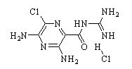 Amiloride hydrochloride Chemical Structure