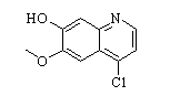 4-Chloro-6-methoxyquinolin-7-ol Chemical Structure