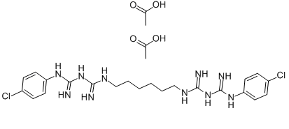 Chlorhexidine diacetate Chemical Structure