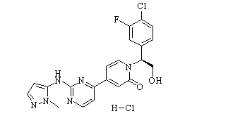 GDC-0994 hydrochloride Chemical Structure