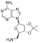 Adenosine, 5'-amino-5'-deoxy-2',3'-O-(1-Methylethylidene)- Chemical Structure