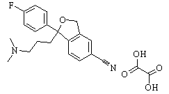 Escitalopram oxalate Chemical Structure