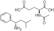 (S)-3-Methyl-1-(2-piperidinophenyl)butylamine N-acetylglutamate salt Chemical Structure
