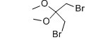 1,3-Dibromo-2,2-dimethoxypropane 结构式