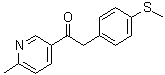  1-(6-Methylpyridin-3-yl)-2-(4-(Methylthio)phenyl)ethanone Chemical Structure