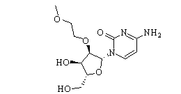 2'-O-(2-Methoxyethyl)cytidine 结构式