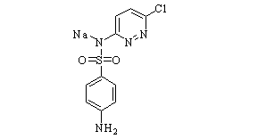 Sulfachloropyridazine sodium Chemical Structure