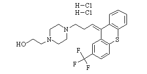 Fupentixol dihydrochloride 结构式