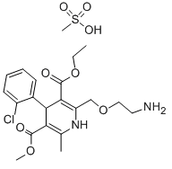 Amlodipine mesylate Chemical Structure