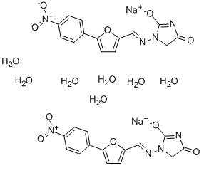 Dantrolene, Sodium Salt Hemiheptahydrate Chemical Structure