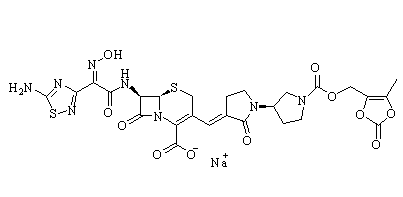 Ceftobiprole medocaril  sodium Chemical Structure