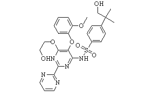 Hydroxy Bosentan Chemical Structure