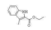 ETHYL3-METHYL-2-INDOLECARBOXYLATE 结构式